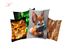 kids fox pillows