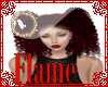 Flame red curly