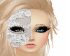 Lace Pearl Half Mask