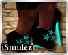 Heels Black/Türkis Star