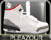 White Jordans Retro 3