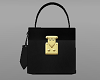 K black golden box purse