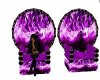 Purple  fire throne