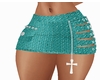 FALDA SEXI TURQUESA FALDA SEXI TURQUESA