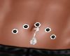 Diamond & jet belly bar