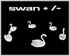 DJ Light 3D Swans