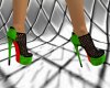Tri color heels