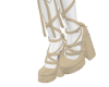 Laced up beige