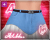 Al's Blue Ruffle Skirt