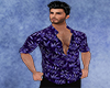 Purple Leaf Mens Shirt