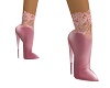 Pink Satin n Lace Shoes
