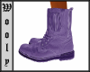 Ankel boot purple