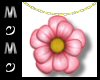 Pink Flower Necklace