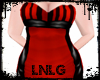 L:BBW Dress-PVCQueen Red