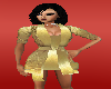 disco gold wow dress