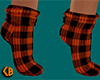 Orange Socks Plaid (F)