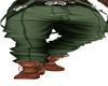 Green Cargos Brown Boots