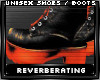 R| Orange & Black Boots