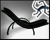 Blk Satin Relax Chair