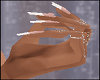 French Nails Rings Hands