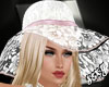 (X)lace white hat