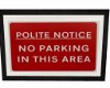 Polite No Parking Sign