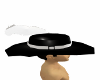 black white  hat