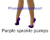 Purple sparkle pumps