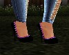 blck/pink/purp heels