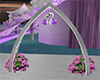 Swan Purple Wedding Arch