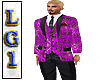 LG1 Purple Sequin Suit