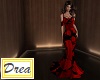 Red Flowers Gown