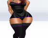 Satin Miss Black Purple