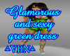 Dress sexy green