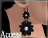 A. Daisy Black Earrings