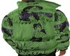 ANIME PUFFER GREEN COAT