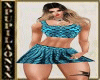 BF BLUE FISH SCALES DRES