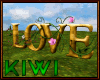 Floral love sign