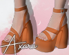 A| Orange High Heels