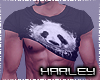 ! Panda Half Shirt M