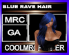 BLUE RAVE HAIR