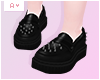 Ⓐ Black Spike Loafers