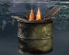 Winter Fire Barrel