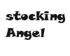Angel Xmas stocking