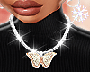 Butterfly Necklace Icy