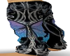 pants gothic butterfly