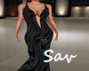 Black Drape Gown