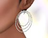 3 Diamond Loop Ear