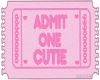 (K) pink cutie ticket