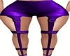 Latex Belt Pants Purple